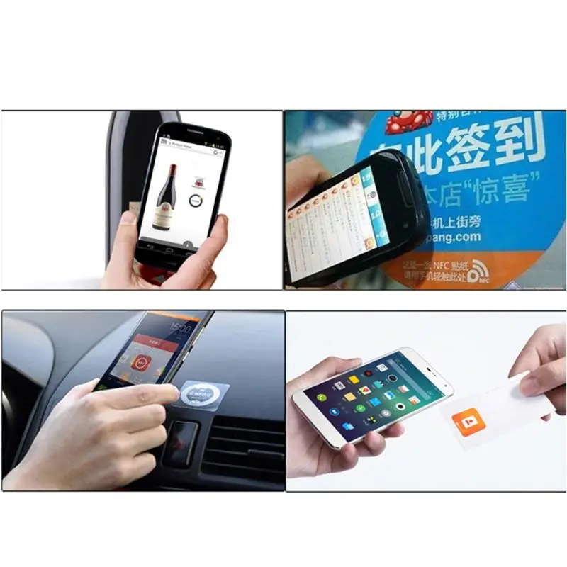 6PCS Universal NFC Ntag213 Tags Anti Metal Sticker NTAG 213 Metallic Badges Token Label for Mobile Phones | Безопасность и защита