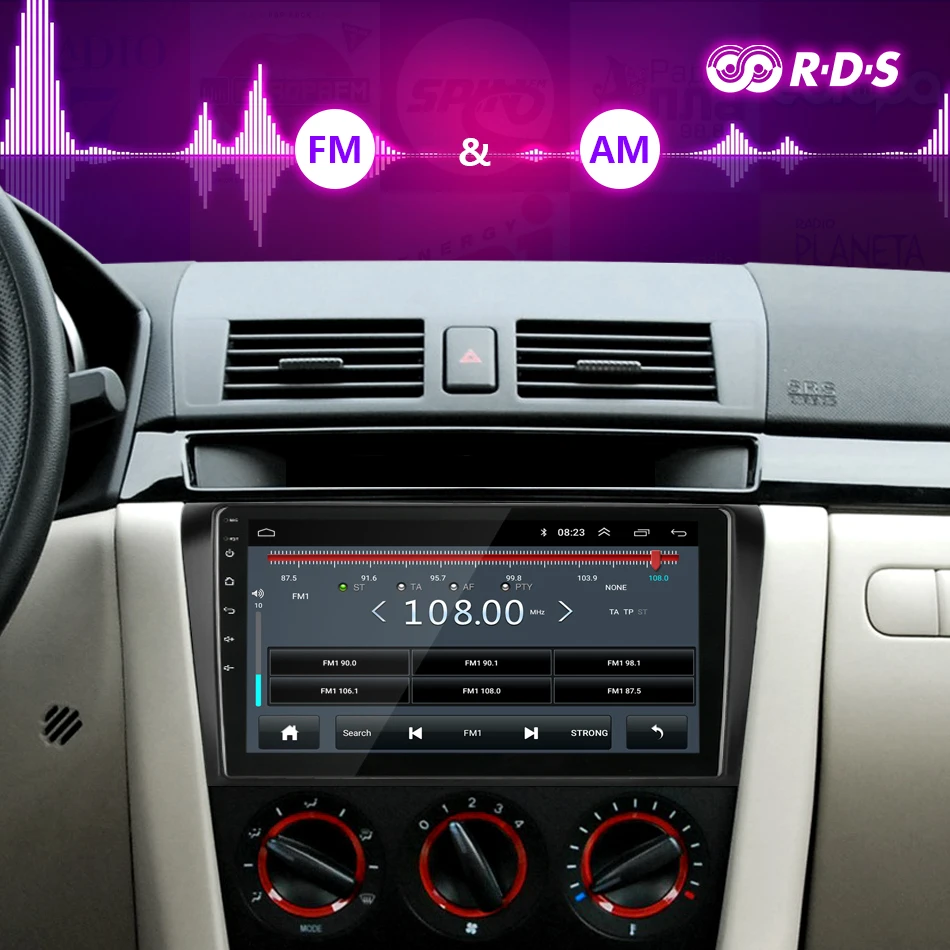 Android 8,1 2 din Автомобильный Радио мультимедийный плеер для Mazda 3 2004-2009 maxx axela RDS DSP навигация gps головное устройство авто стерео