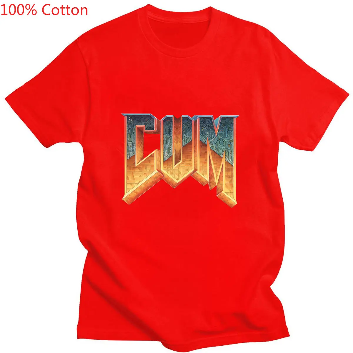Футболка Doom Cum мужская с коротким рукавом модная повседневная тенниска оверсайз