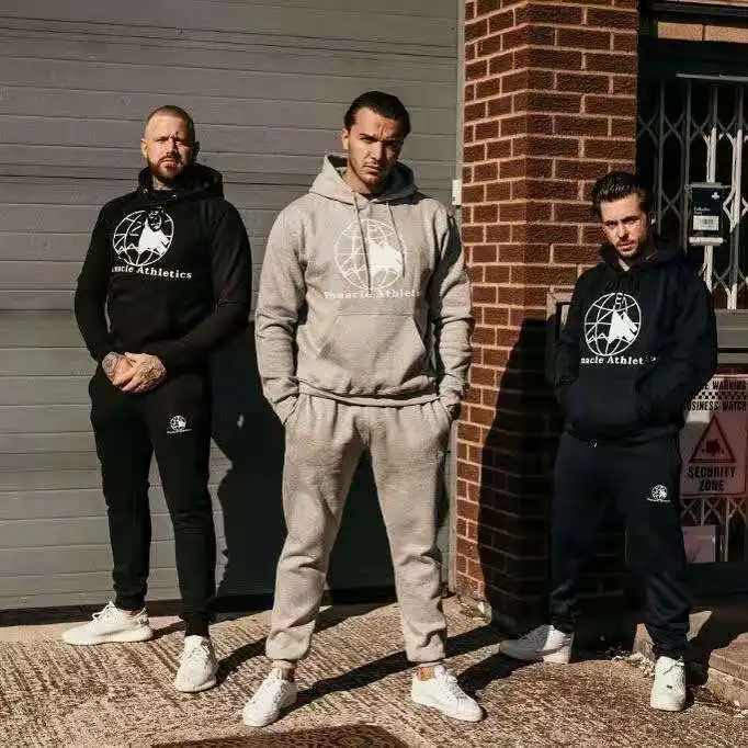 Мужская толстовка с капюшоном спортивная одежда для занятий спортом фитнесом