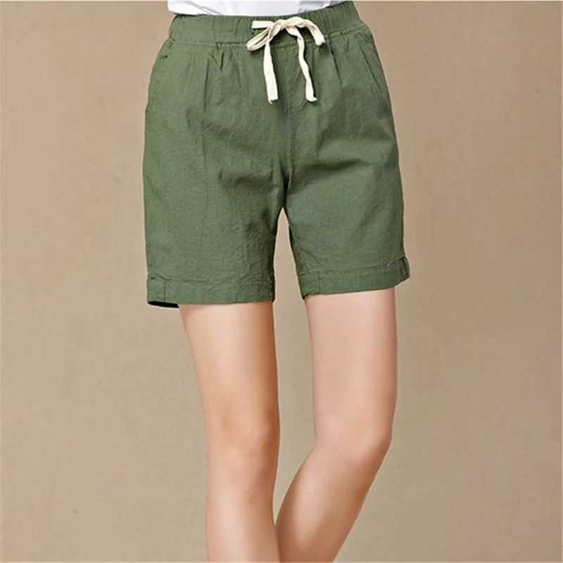 Женские летние уличные повседневные серые спортивные шорты с завязками для бега