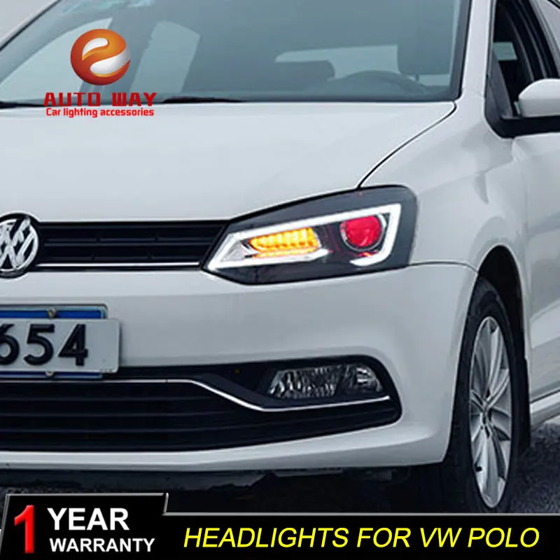 AKD автомобильный Стайлинг головная лампа для VW Polo светодиодный фонарь новинка