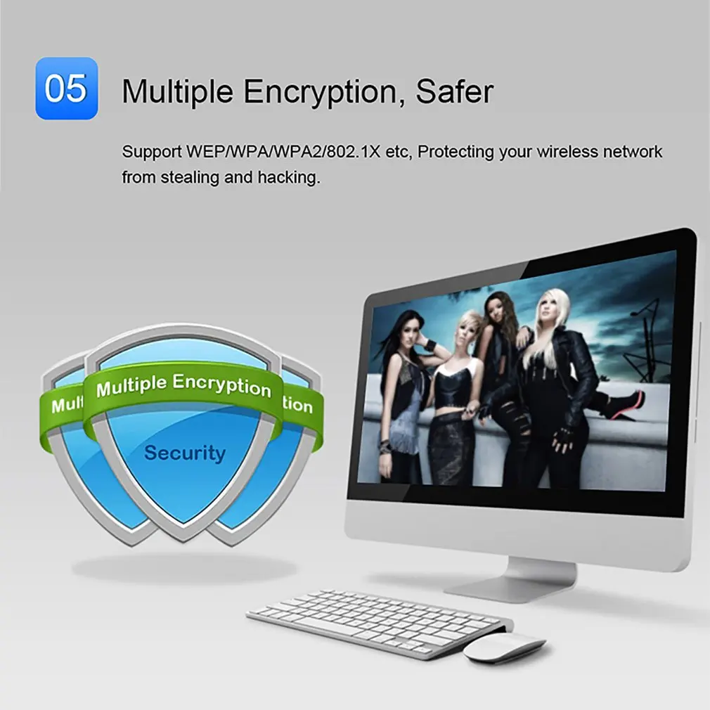 300Mbps Mini Wireless WiFi USB Adapter LAN Internet Network | Компьютеры и офис