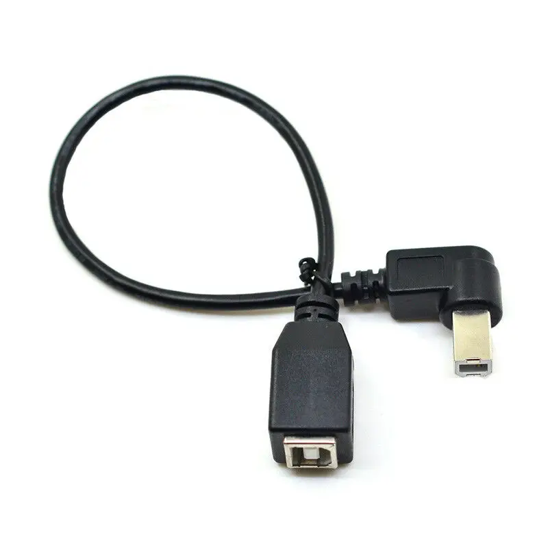 

Angle USB 2.0 B Type Male to Female Extension Printer Scanner Cable Type-B