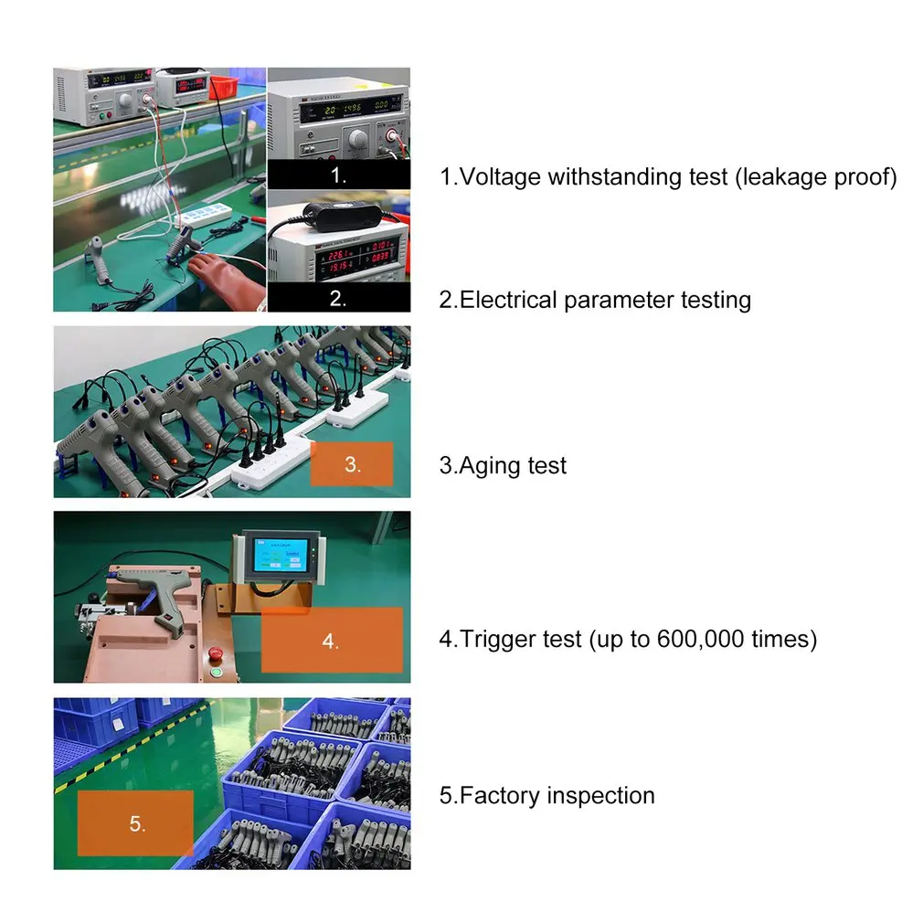 Клеевой пистолет RJ801 30 Вт с клеевым стержнем для ручного ремонта игрушек