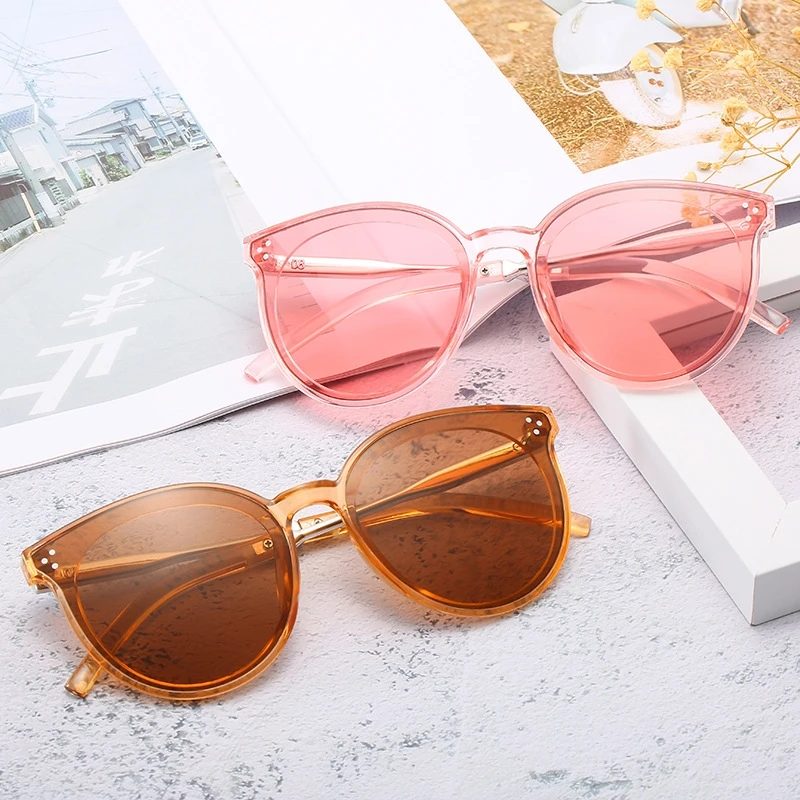 

2019 new online star same Sunglasses rice nail round frame Korean street photo men's and women's ins Sunglasses 08