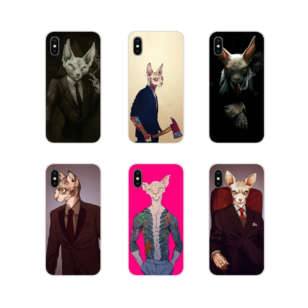 sphynx mr cat for apple iphone x xr xs 11pro max 4s 5s 5c se 6s 7 8 plus ipod touch 5 6 accessories phone cases covers free global shipping