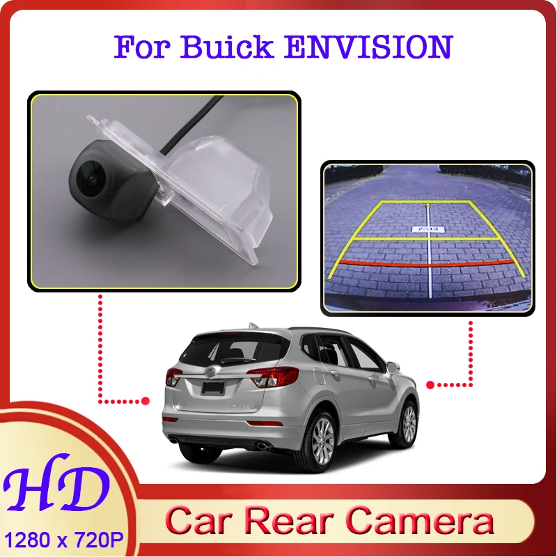 

Автомобильная камера заднего вида «рыбий глаз» для Buick ENVISION 2014 ~ 2022, HD Водонепроницаемая камера заднего вида с функцией ночного видения 720P