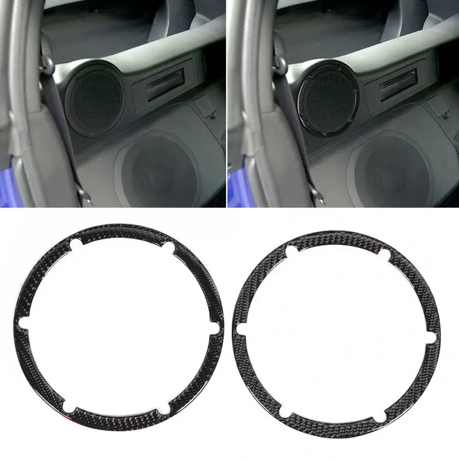 Чехол для заднего динамика из углеродного волокна 2 шт. подходит Nissan 350z 2006 2007 2008 2009