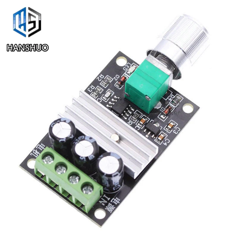 1 шт. DC 6V 12V 24V 28VDC 3A 80W ШИМ регулятор скорости двигателя Регулятор регулируемой скорости с переключателем потенциометра