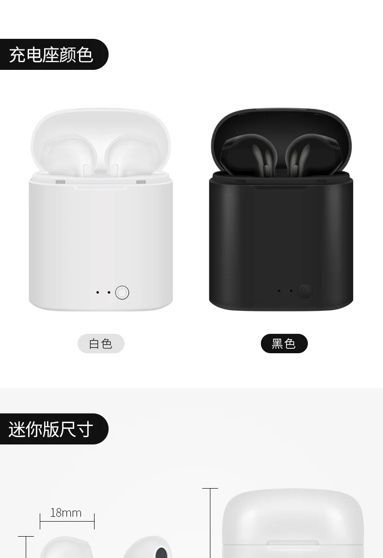 Vendita Calda i7s i9s TWS Mini Auricolare Bluetooth Senza Fili Stereo Auricolari Con Box Di Ricarica Microfono|Наушники и