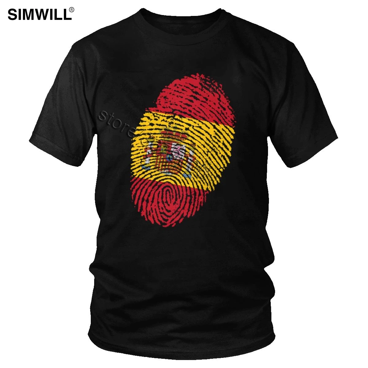 Винтажные футболки для мужчин из мягкого хлопка с изображением флага Испании