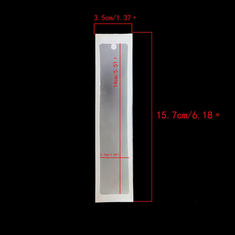 1 шт. силиконовая форма закладки DIY Закладка Прямоугольная изготовление