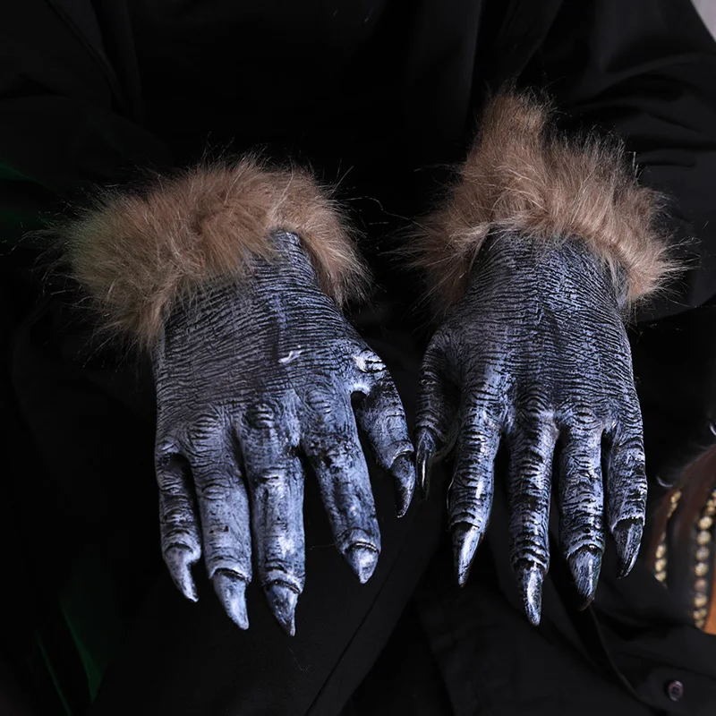 Новинка перчатки для Хэллоуина с имитацией волка аксессуары костюма вечеринки