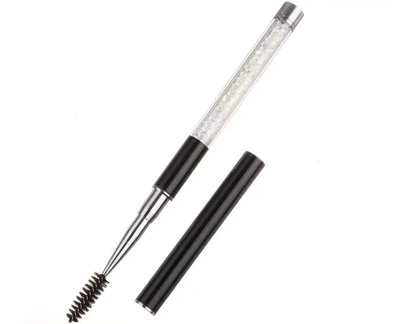 値段 ラインストーンアクリルハンドルまつげブラシ櫛スパイラルマスカラまつげエクステンションアプリケーターSN083