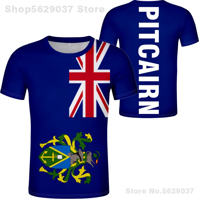 Футболка с изображением острова Питкэрн футболка сделай сам бесплатным именем и