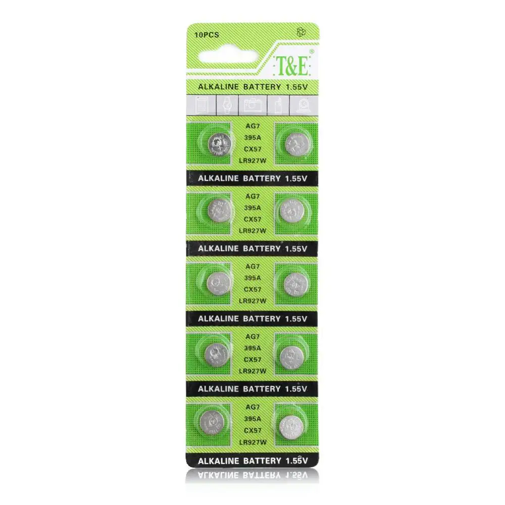 Factory Direct 130PCS AG7 G7 LR57 LR927 SR927W 395 Coin Button Battery 1.55V Alkaline For Watch Toys | Электроника