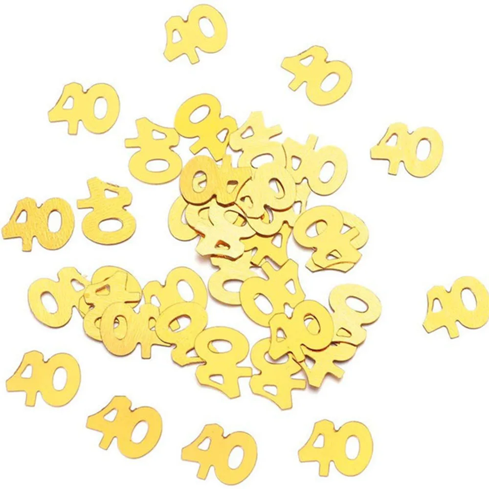 

15g/bag Mixed Colors PVC Gold Silver Black Stars Mini 30 40 50 60 Confetti Happy Birrthday Party Decorations Baby Shower Supply