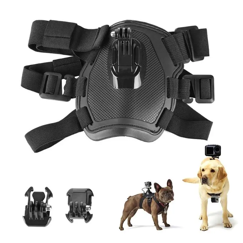 Adjustable Dog Harness Mount Action Camera Dog Belt Chest Strap Holder Action Base For GoPro Hero 7 6 5 4 Xiaoyi Sports Camera