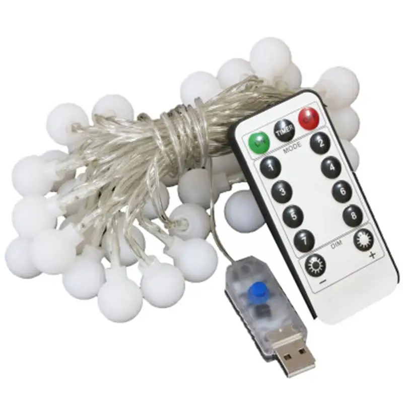LanLan 10 м 100 светодиодов 8 функций Hoilday светильник ing USB струнный с пультом