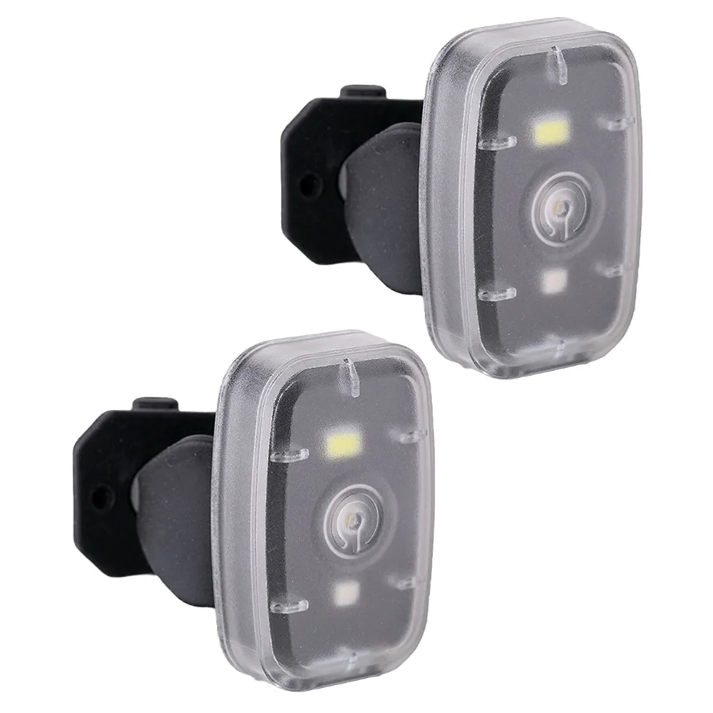 

2Pcs Bike USB Caution Light Multifunctional Bike Taillight Running Safety Light