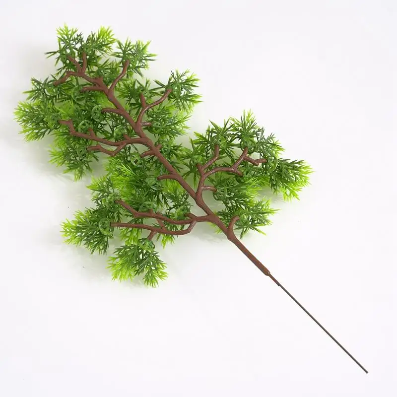

Artificial Plant Stem Artificial Greenery Stem Fake Plant Realistic Fake Leaves Stem Wheat Grass for Home Garden Decoration.