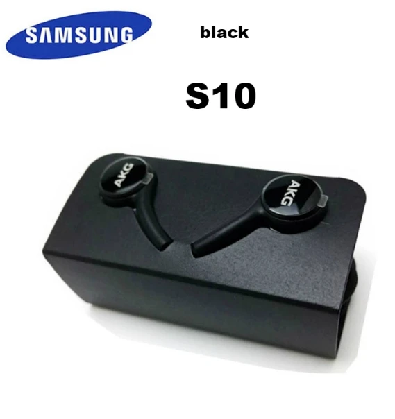 S10 black no box Samsung AKG Наушники EO-IG955 3,5 мм наушники-вкладыши с микрофоном Проводная гарнитура для samsung Galaxy s10 S9 S8 S7 S6 S5 S4 HUAWE смартфон - Цвет: S10 black no box