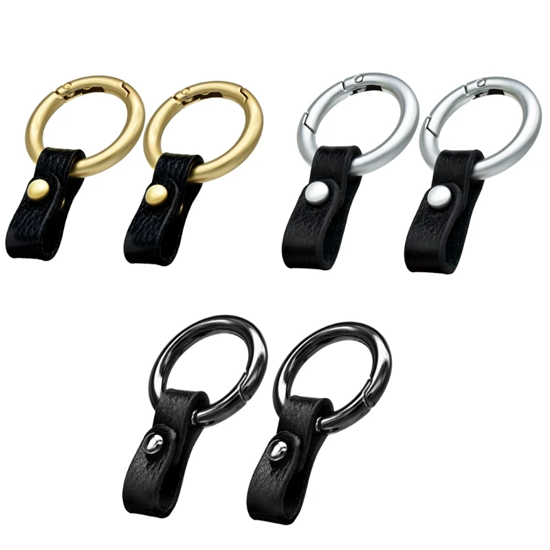 

2pcs Auto KeyChain Car Keychain Metal Leather Car Keyring Auto Accessories K3NC