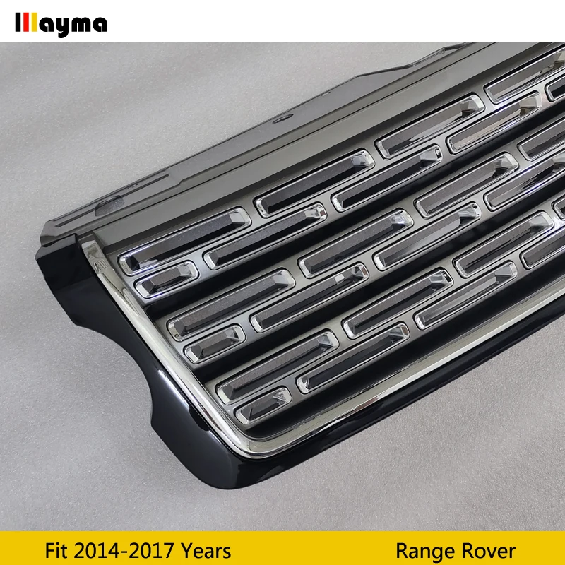 Передние решетки из АБС пластика для Land Rover Range 2014 2015 2016 2017 лет серебристый цвет