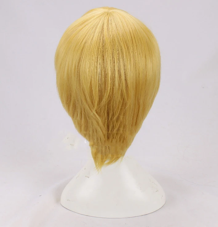 Парик для косплея из аниме Hunter Kurapika Kurta аксессуар костюма металлическое кольцо