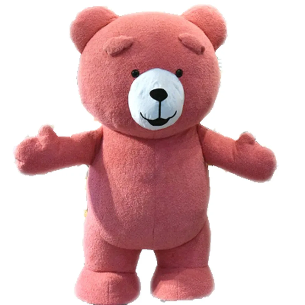 Надувной костюм плюшевый медведь на все тело талисман маскарадный для взрослых