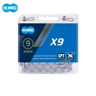 Цепь для горного велосипеда KMC X9EPT, антикоррозийная, 9 скоростей, 116L, для Shimano SRAM MTB, деталь и цепь, отсутствует звено
