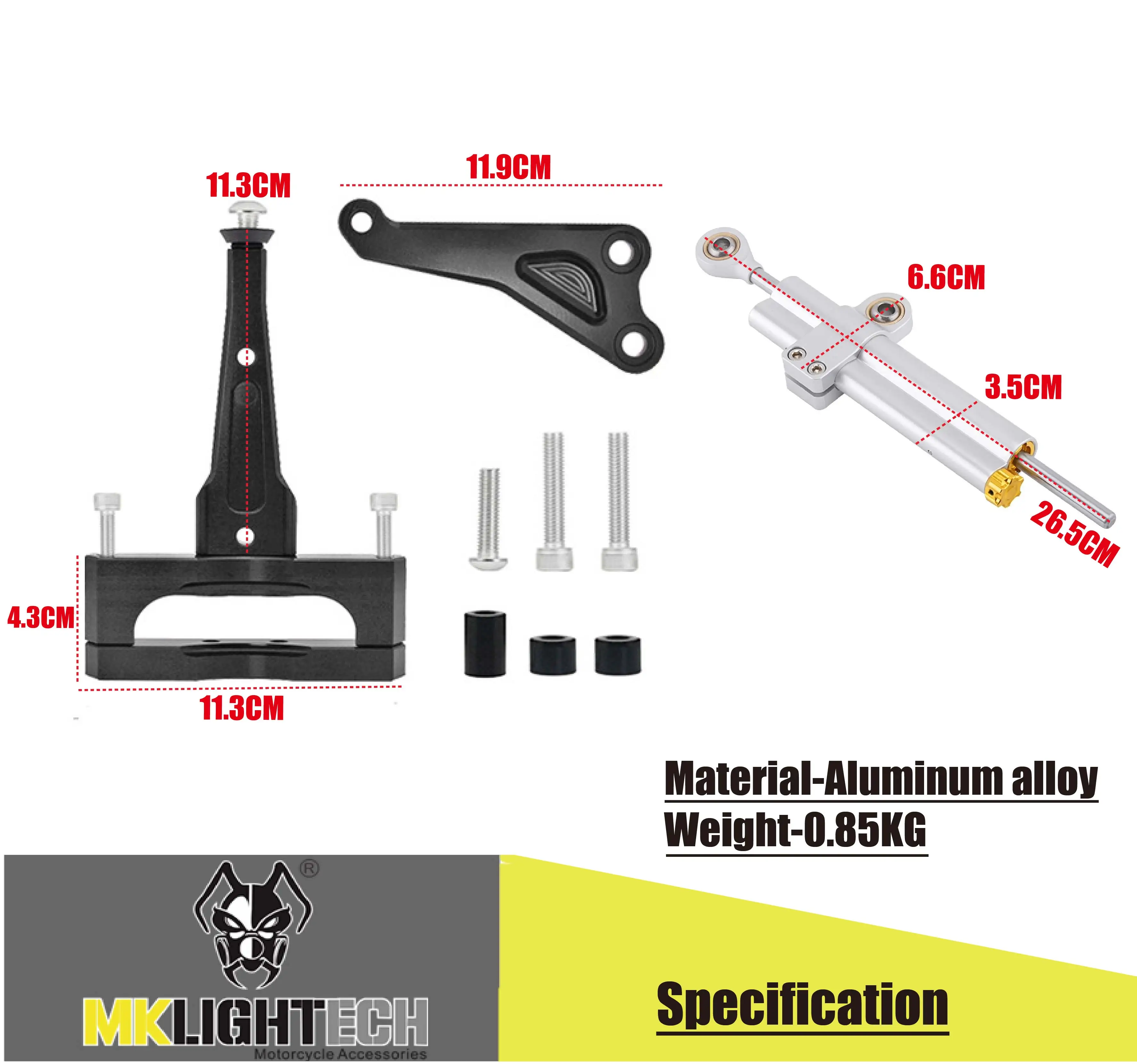 

MKL IGHTECH shock absorber mount CB300 shock absorber support for steering stabilization for HONDA CB150R CB300R 2018-2020