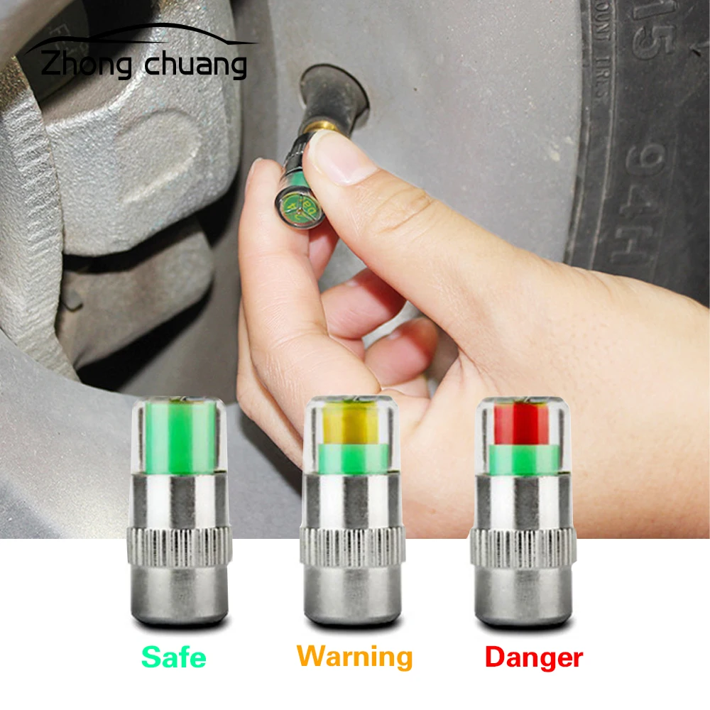 Датчик давления в шинах колпачок датчика индикатор для контроля комплект