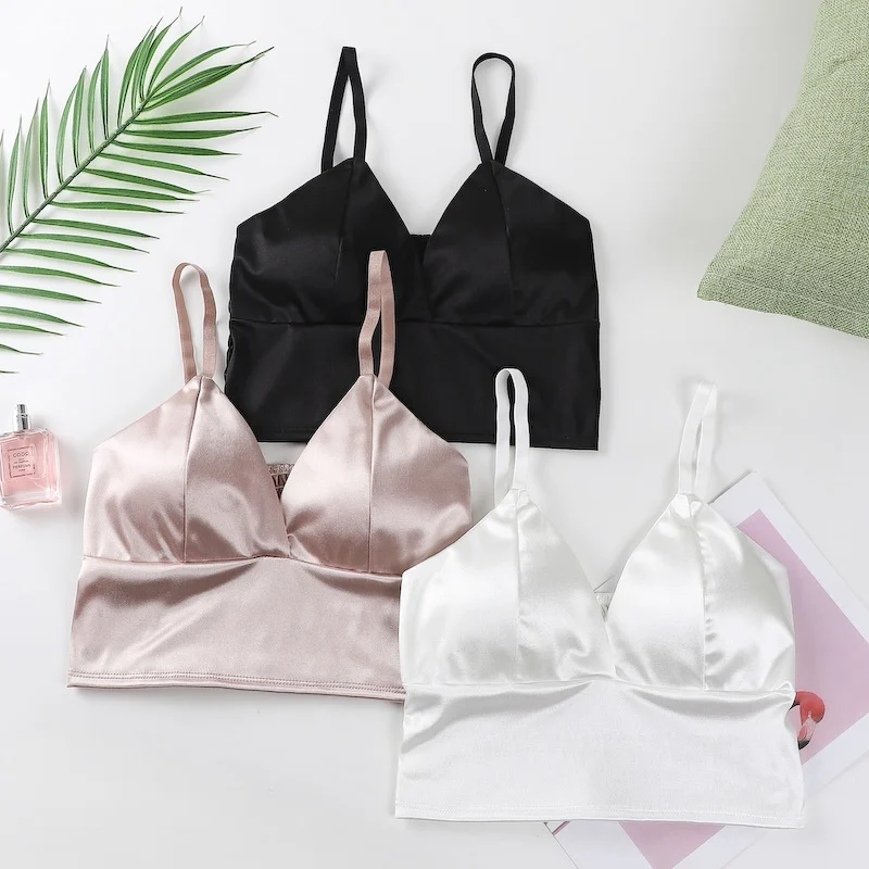 

Sexy V-neck Bras Beauty Backs Wrap Chest Wireless Women Bras Lingeries Summer Tube Tops Underwear Tube Tops Strapless Top