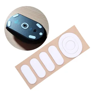 Коньки для мыши Logitech G304 G305 Mouse C26, 1 комплект, 0,6 мм, с белыми изогнутыми краями