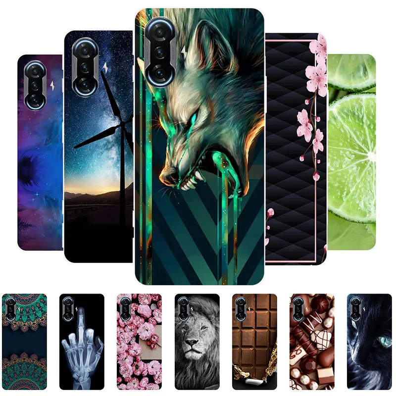 

For Xiaomi Poco F3 GT Case Cover Soft TPU Wolf Pattern Bumper for Poco F3 GT 5G Phone Case for Poco F3 F 3 GT Capa Shell 2021