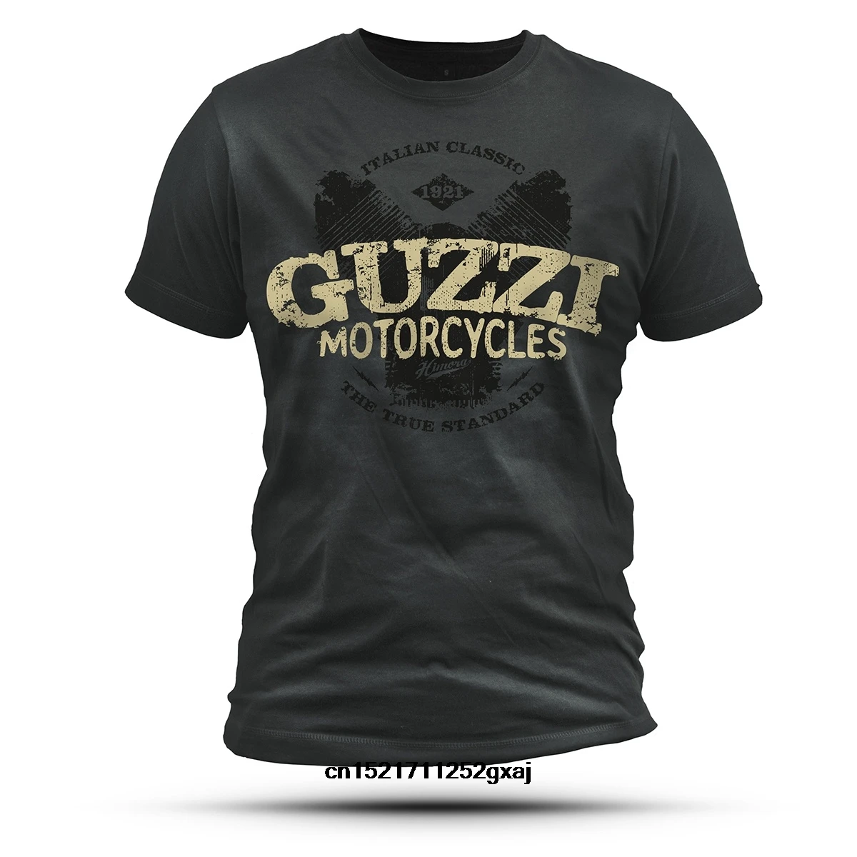 Мужская футболка с подробной информацией о мотоциклах Guzzi темно серый _ Radical V11 Le