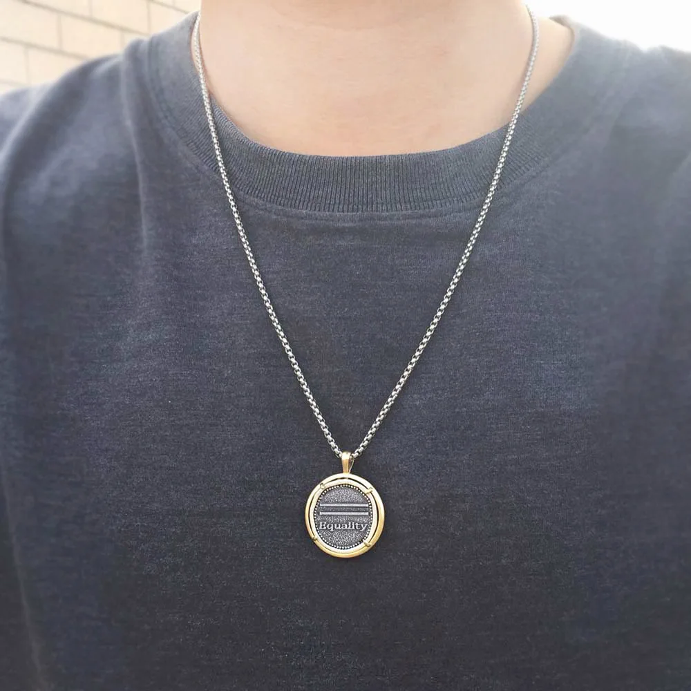 Женский кулон "Равенство полов" с символом равенства прав женщин "Fearless"