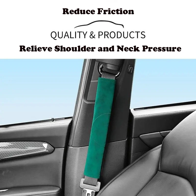 

Car Suede Seat Belt Shoulder Guard Interior Accessories For Kia Sportage 2011 2012 2013 2014-2015 SL/KIA Cerato LD 2004-2009