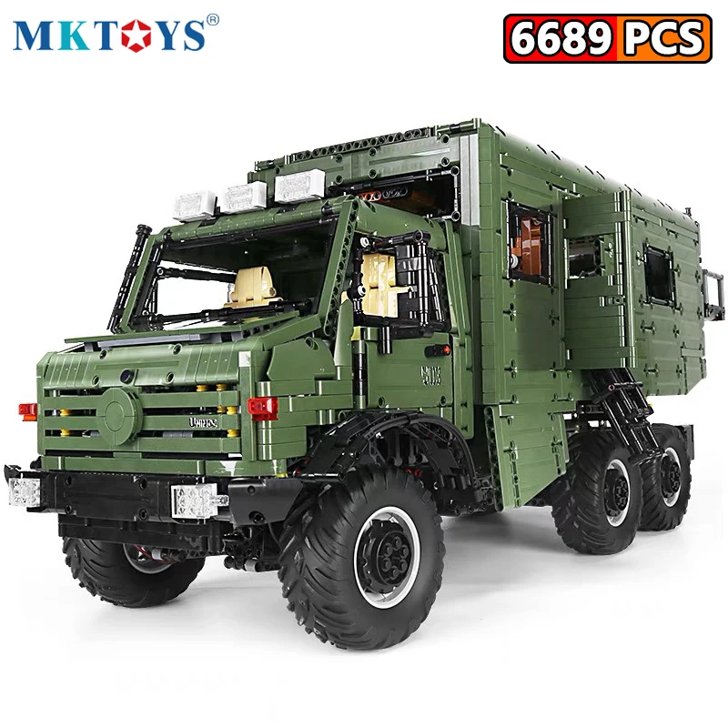 MKTOYS 6689 шт. Unimog технический грузовик Машина Радиоуправляемая машина кирпичи ORV