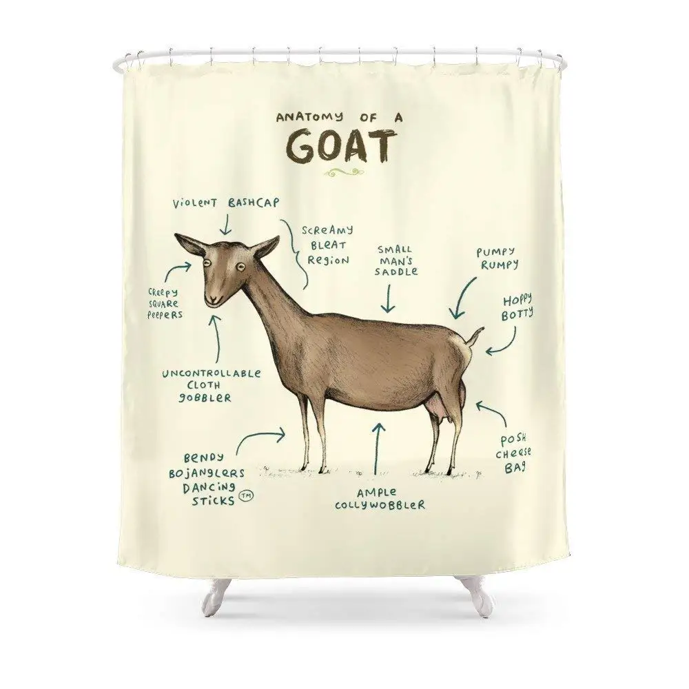 Анатомия душевой занавески из козы для ванной комнаты|Шторы душа| |