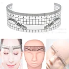 Многоразовые полуперманентные линейки для бровей, инструмент для измерения микроблейдинга, перманентного макияжа бровей, линейка для определения положения татуировки