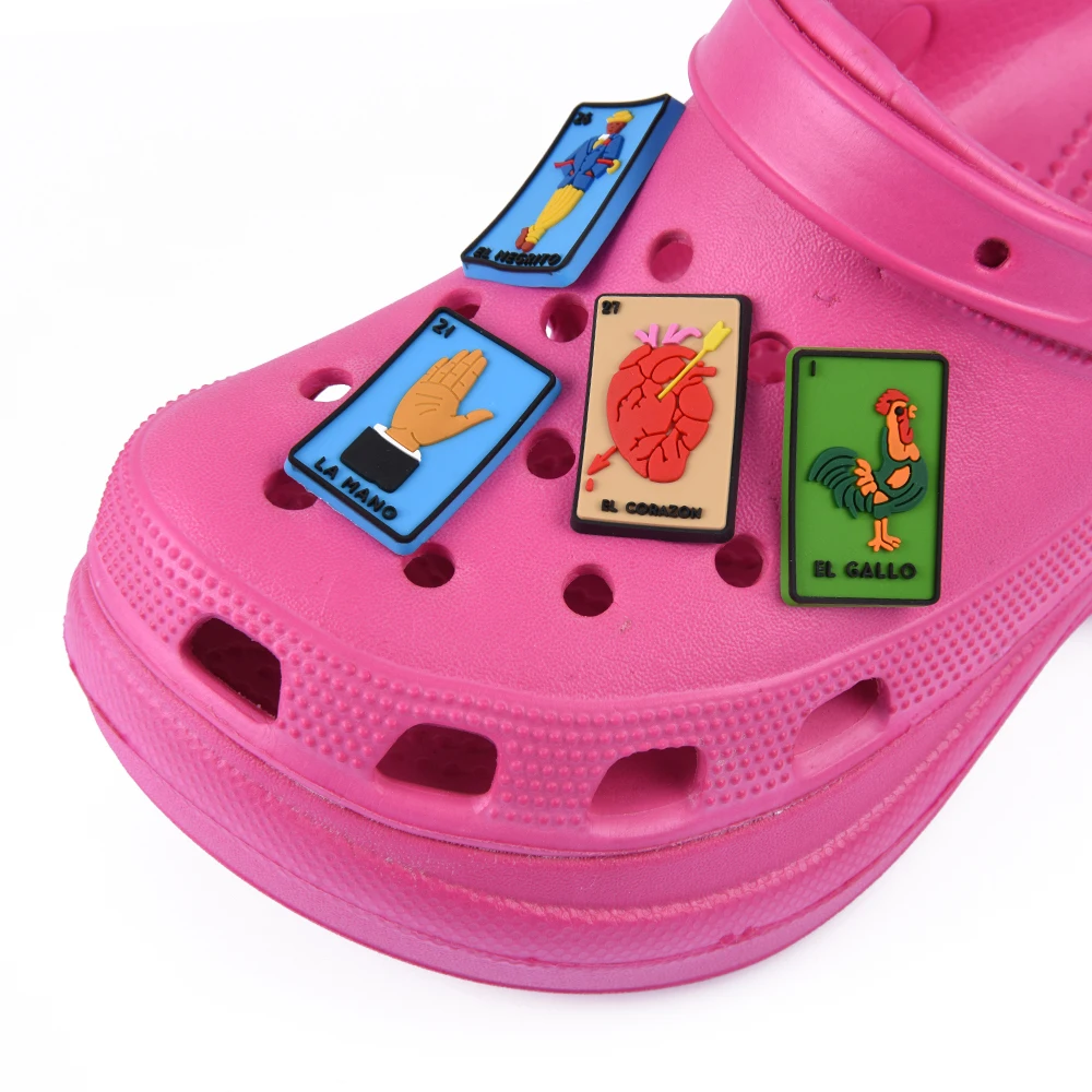 

New Product 1Pc Decoration/Croc Shoes Charms/Shoe Accessories For Clogs Kids School Gift Fit Wristband Croc JIBZ