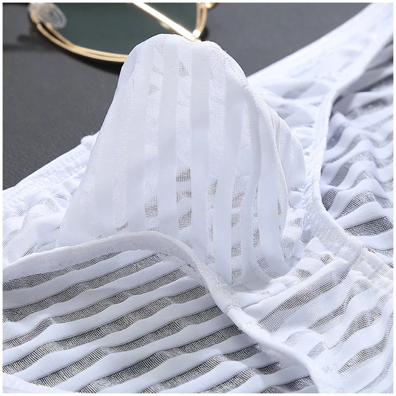 Брифы мужские сетчатые дышащие Трусы-стринги с U-образным выпуклым мешочком