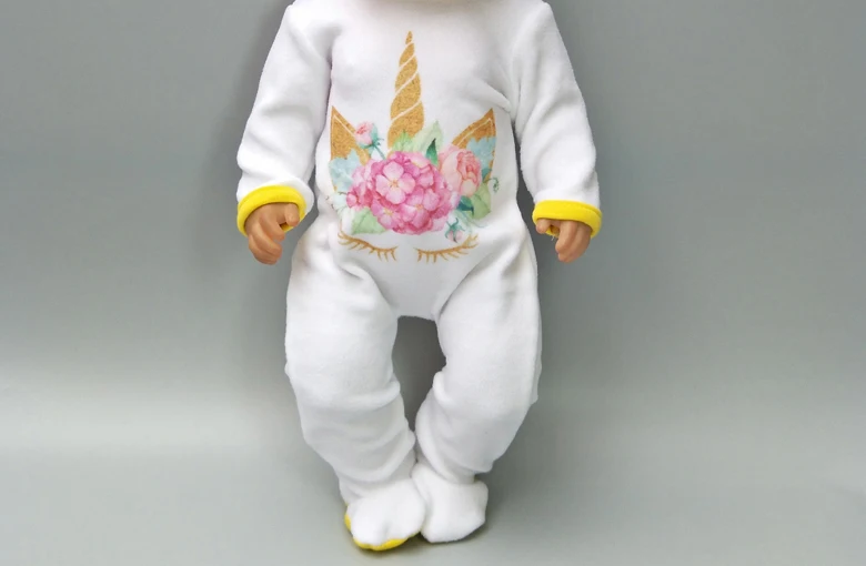 Кукла одежда штаны Розовый Единорог комбинезон одежда для 40 см 43 см reborn baby Doll Одежда наборы для 1" Кукла аксессуары игрушки одежда