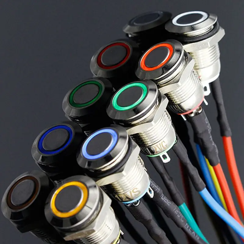 Круглая металлическая кнопка курсора 12 мм с момента сброса электронного