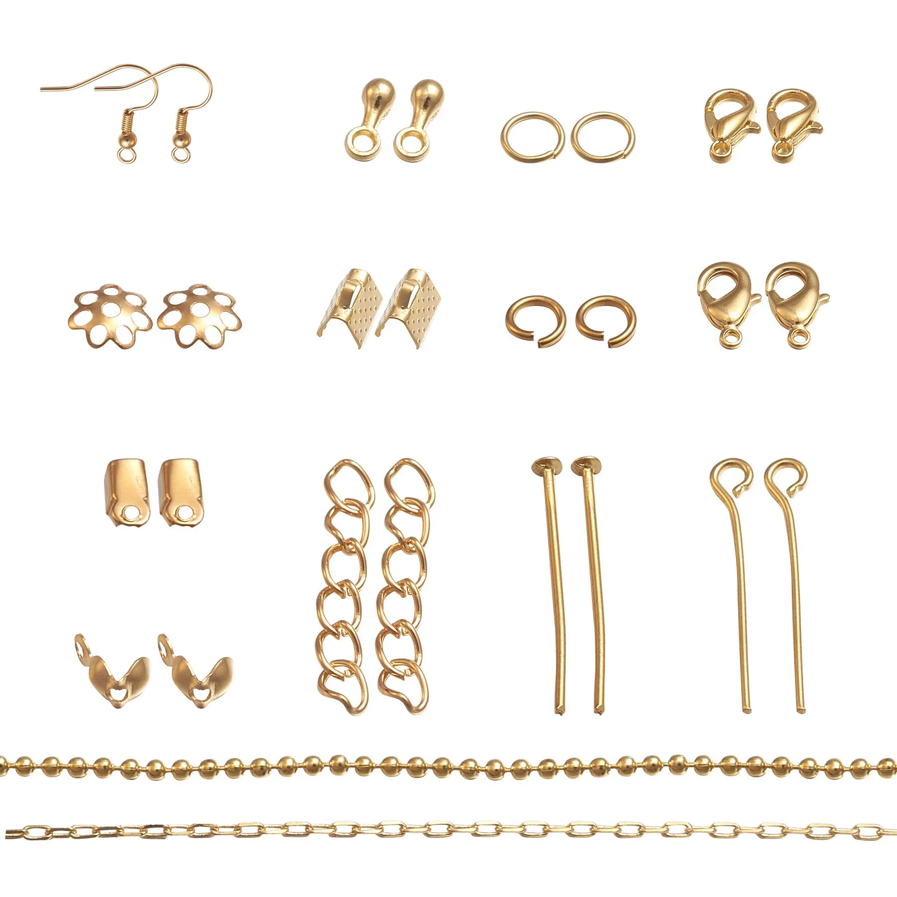 

DIY Lobster Clasp 15 Designer Connector Fashion Jewelry Accessories Sets Material Bags Wholesale Sliver Gold Bronze Plated Color