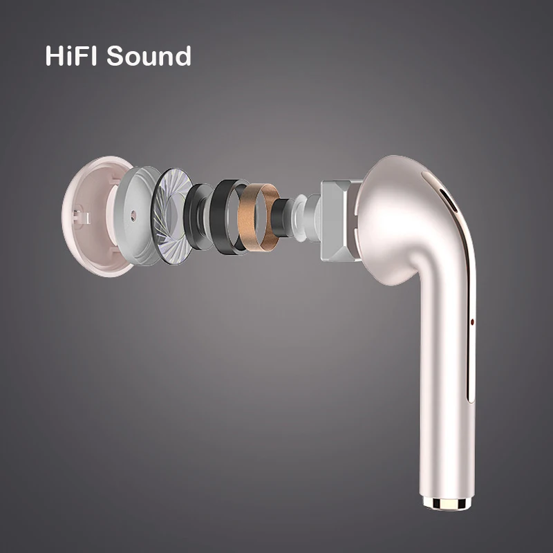 PJD наушники вкладыши TWS с Беспроводной Bluetooth 5 0 1:1 PK Air 2 всплывающем окне hd звонок Hi