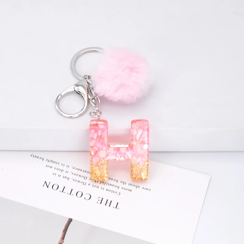 Модный брелок для ключей с искусственным знаком и помпоном | Украшения